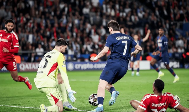 巴黎2-0利物浦全场数据：射门18-3，射正6-0，绝佳机会4-0